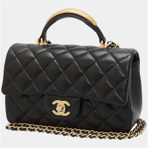 chanel boy with top handle|mini flap bag Chanel 2021.